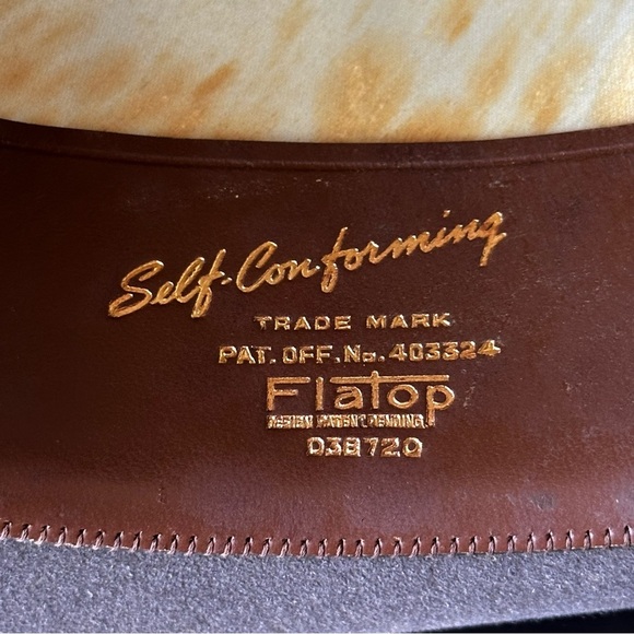 RESISTOL Vintage 15X Beaver Self Conforming Flatop Hat Designed by Harry Rolnick - Picture 11 of 15